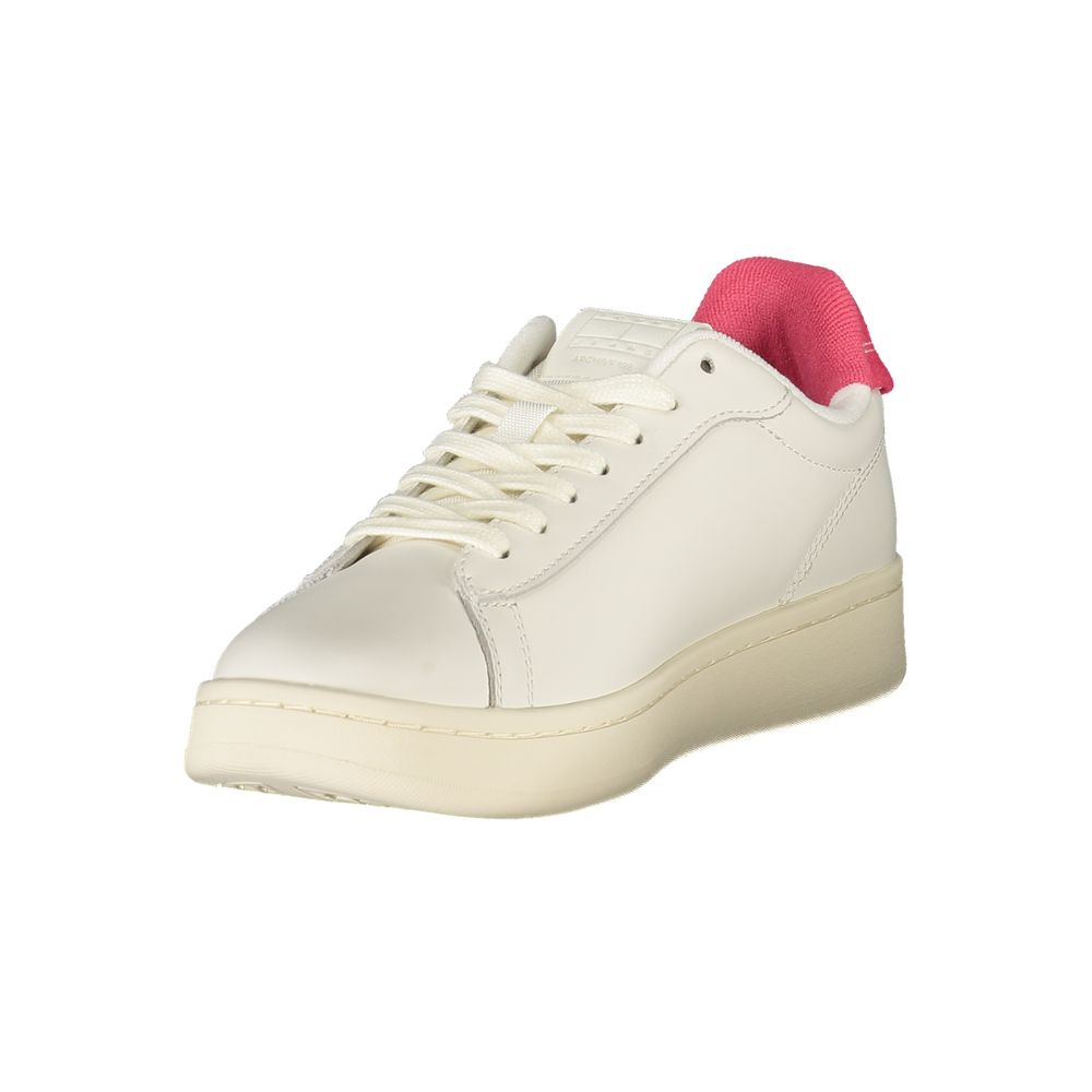 Tommy Hilfiger Bianco Polyurethane Women Sneaker | Regal Royce