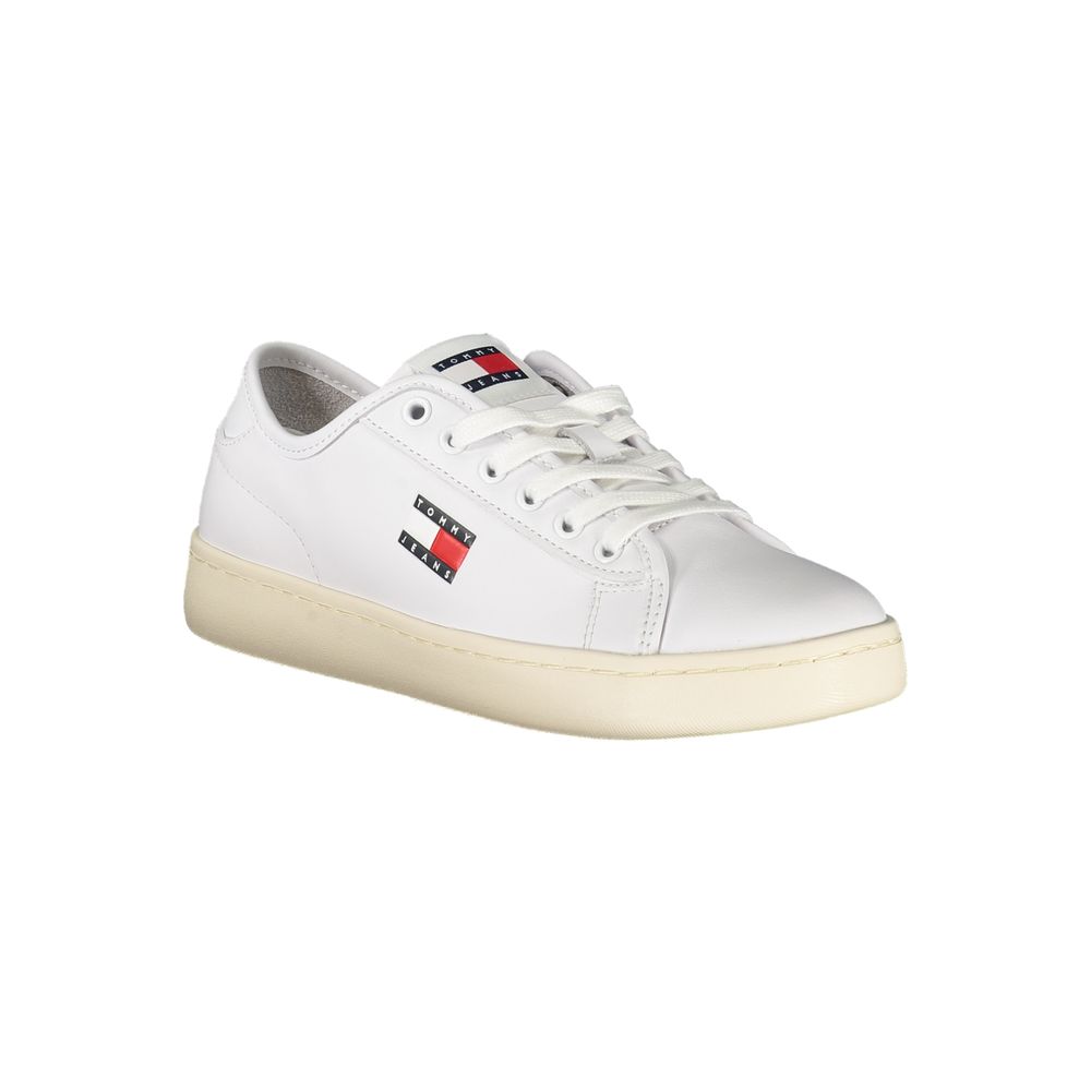Tommy Hilfiger White Leather Women Sneaker | Regal Royce
