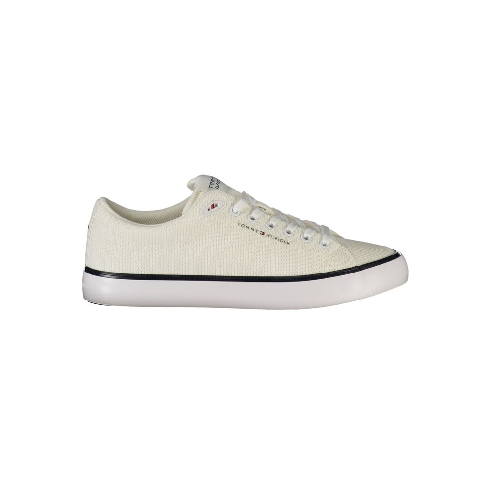 Tommy Hilfiger Bianco Polyester Men Sneaker | Regal Royce