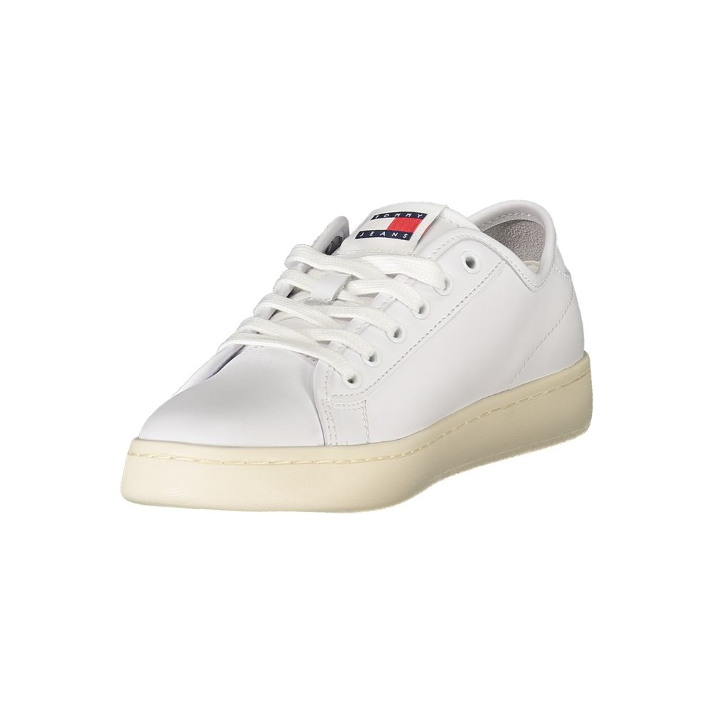Tommy Hilfiger White Leather Women Sneaker | Regal Royce