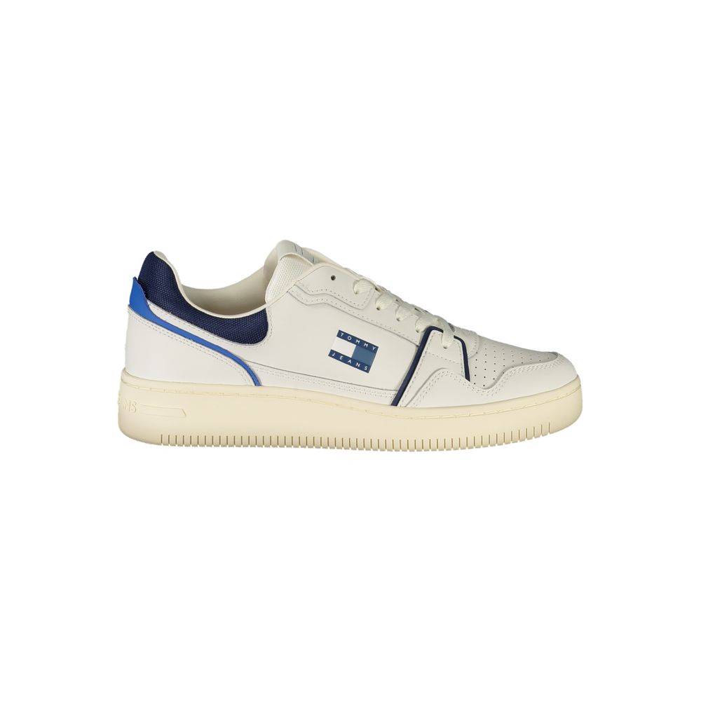 Tommy Hilfiger White Leather Men Sneaker | Regal Royce