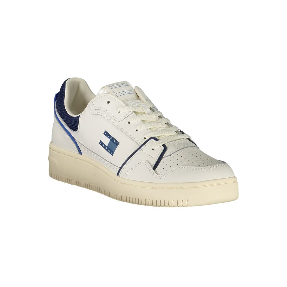 Tommy Hilfiger White Leather Men Sneaker | Regal Royce