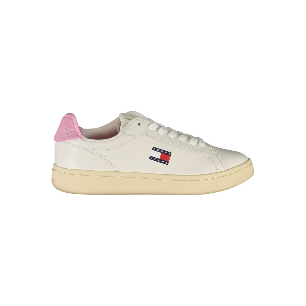 Tommy Hilfiger White Leather Women Sneaker | Regal Royce
