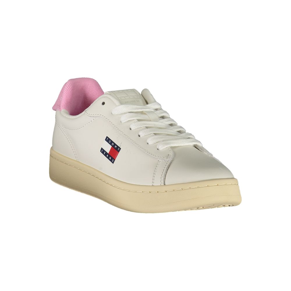 Tommy Hilfiger White Leather Women Sneaker | Regal Royce