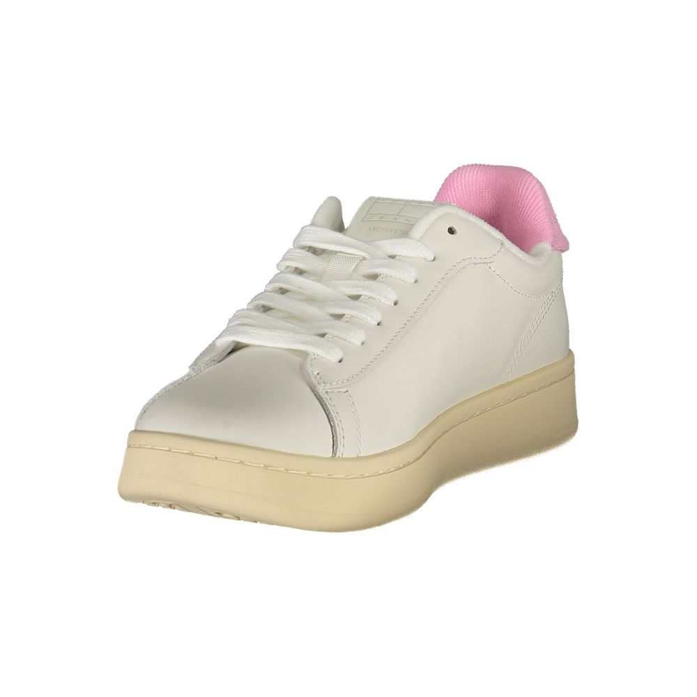 Tommy Hilfiger White Leather Women Sneaker | Regal Royce