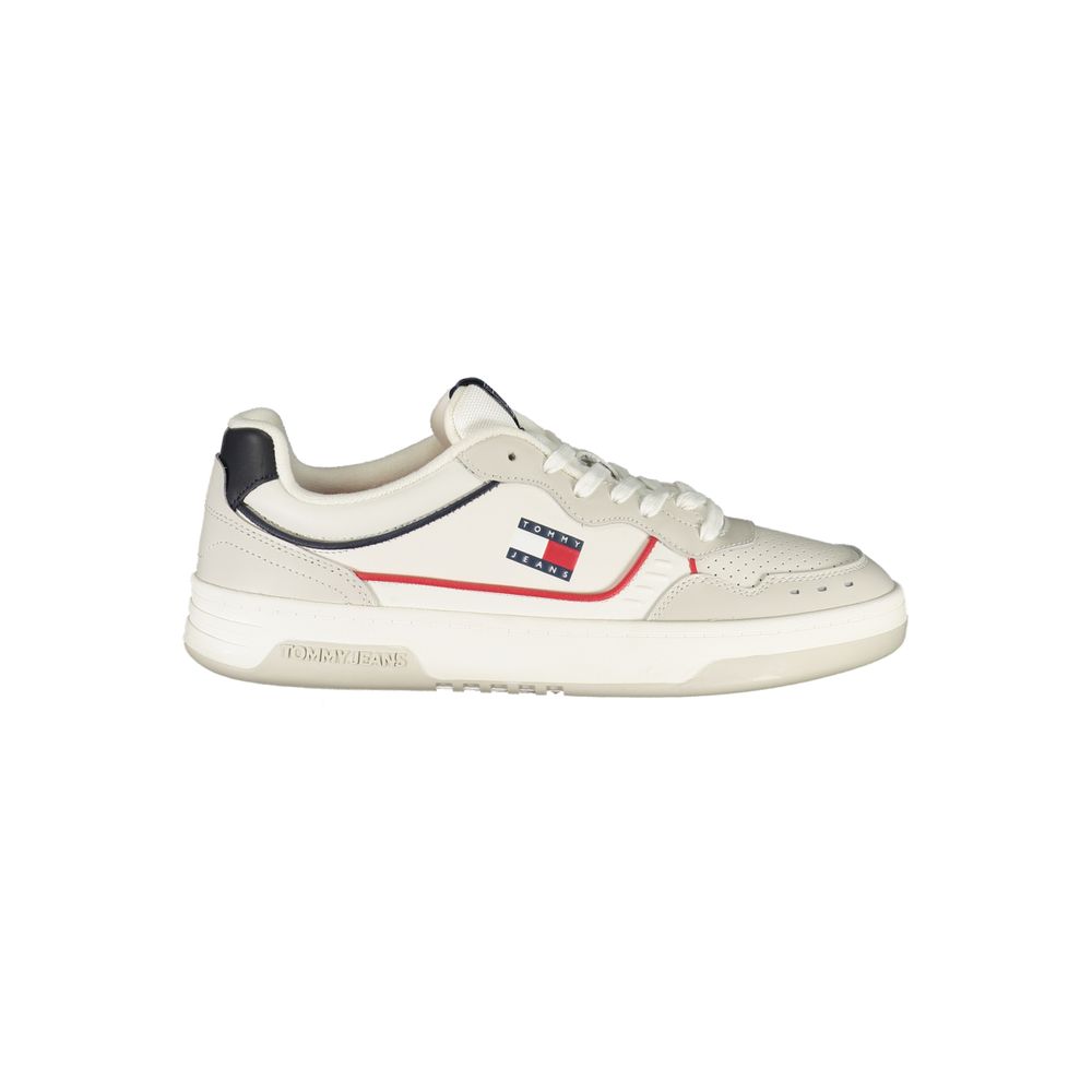 Tommy Hilfiger White Leather Men Sneaker | Regal Royce