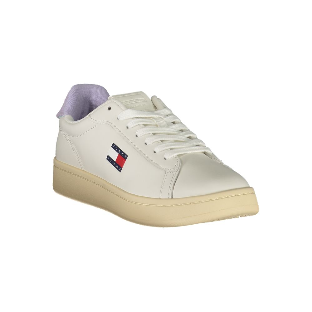 Tommy Hilfiger White Leather Women Sneaker | Regal Royce