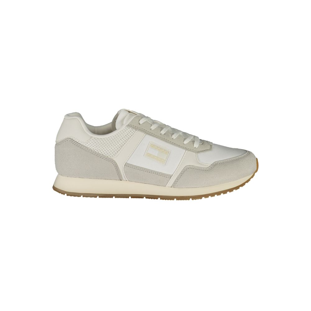 Tommy Hilfiger White Polyester Men Sneaker | Regal Royce