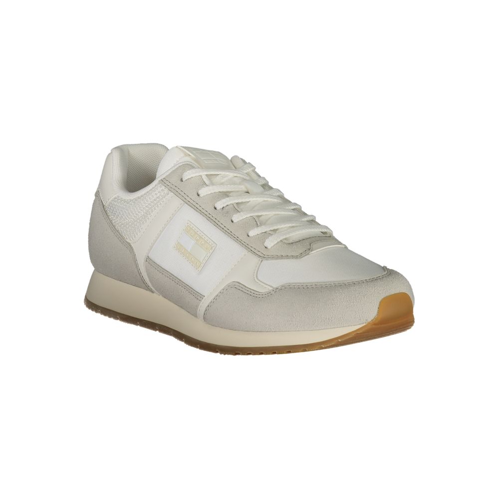 Tommy Hilfiger White Polyester Men Sneaker | Regal Royce