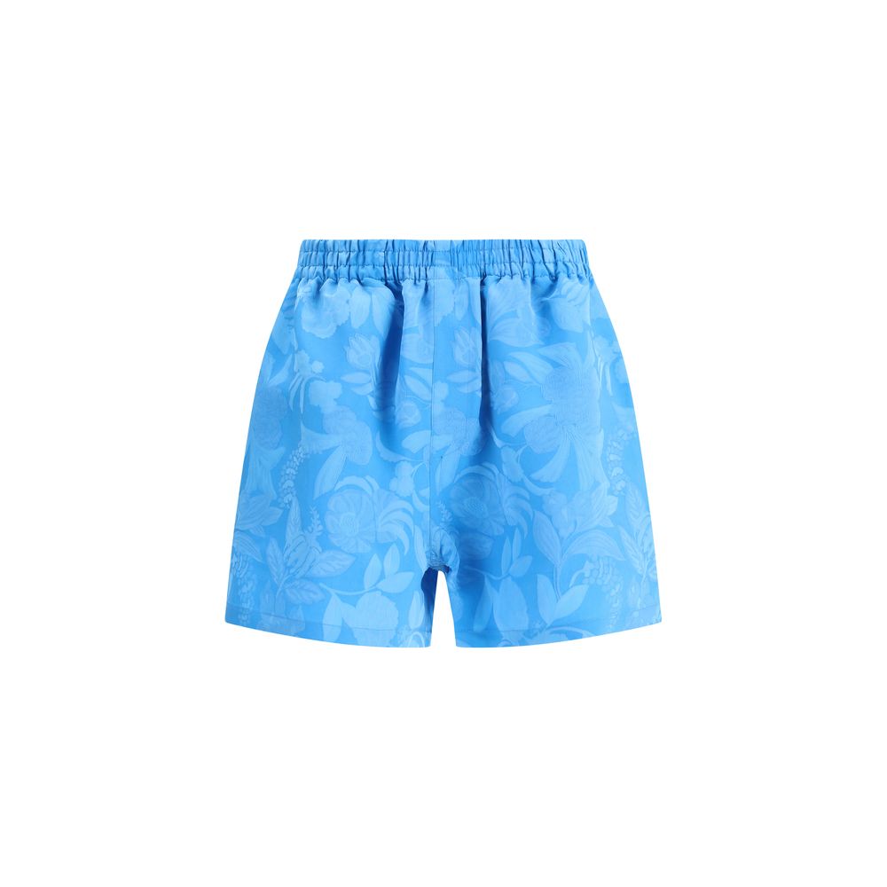 Balenciaga Blue Viscose Bermuda Shorts | Regal Royce