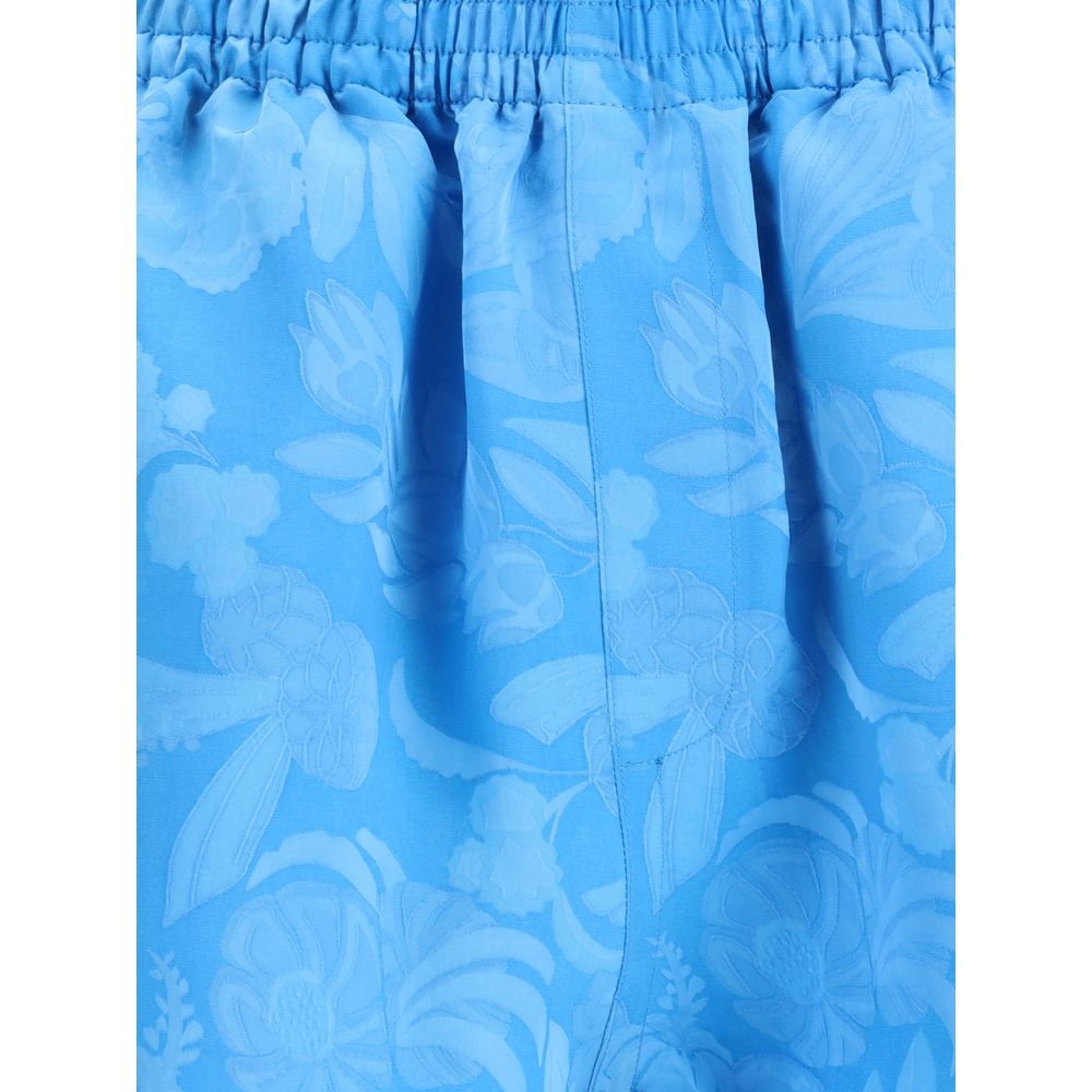 Balenciaga Blue Viscose Bermuda Shorts | Regal Royce