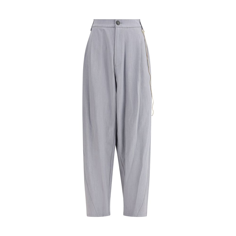 Darkpark Gray Polyester Casual Pants | Regal Royce