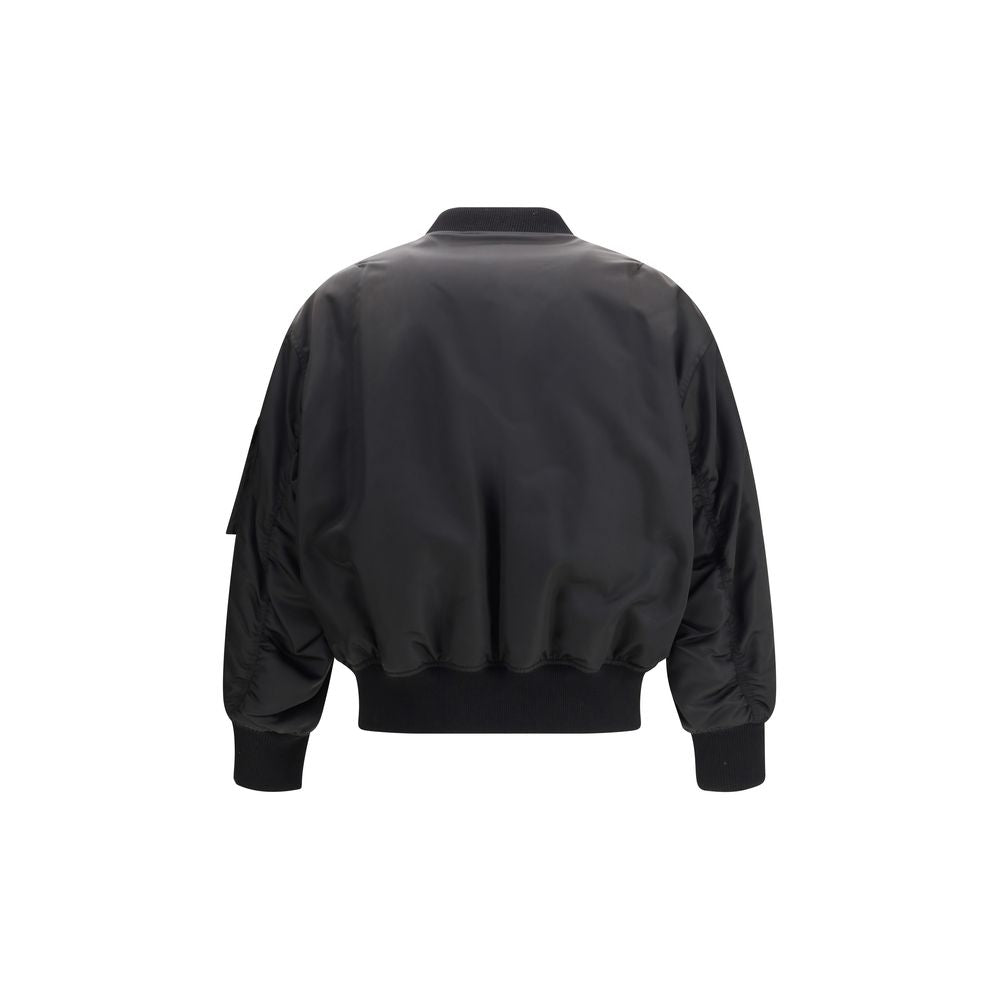 Saint Laurent Black Polyamide Bomber | Regal Royce
