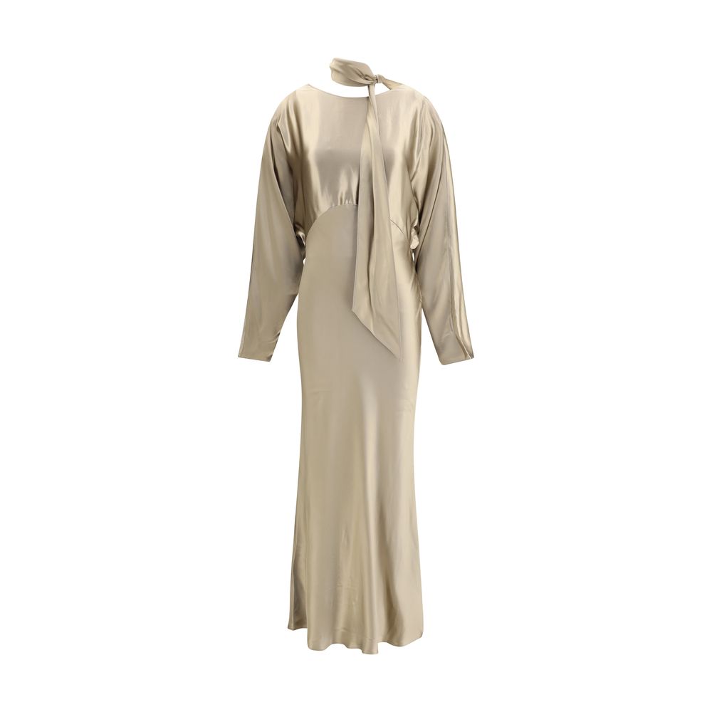 The Andamane Gold Viscose Casual Dress | Regal Royce