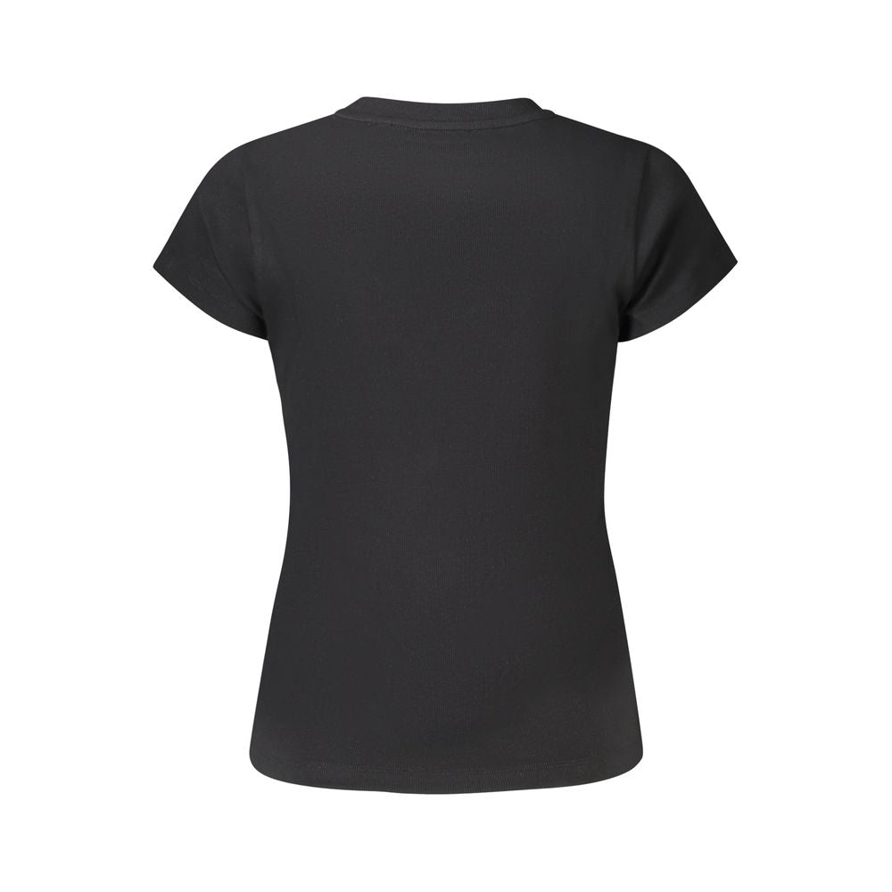 Pepe Jeans Black Cotton Women T-Shirt | Regal Royce