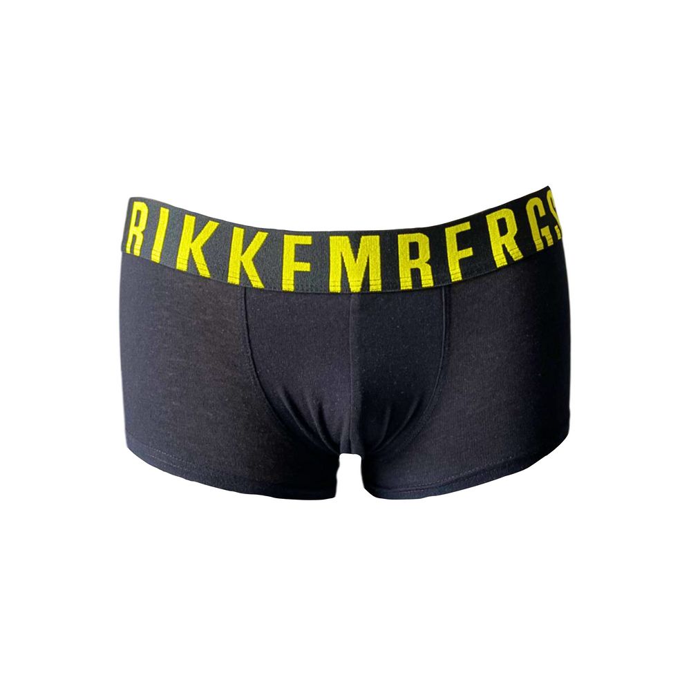 Bikkembergs Black Cotton Men Boxer | Regal Royce