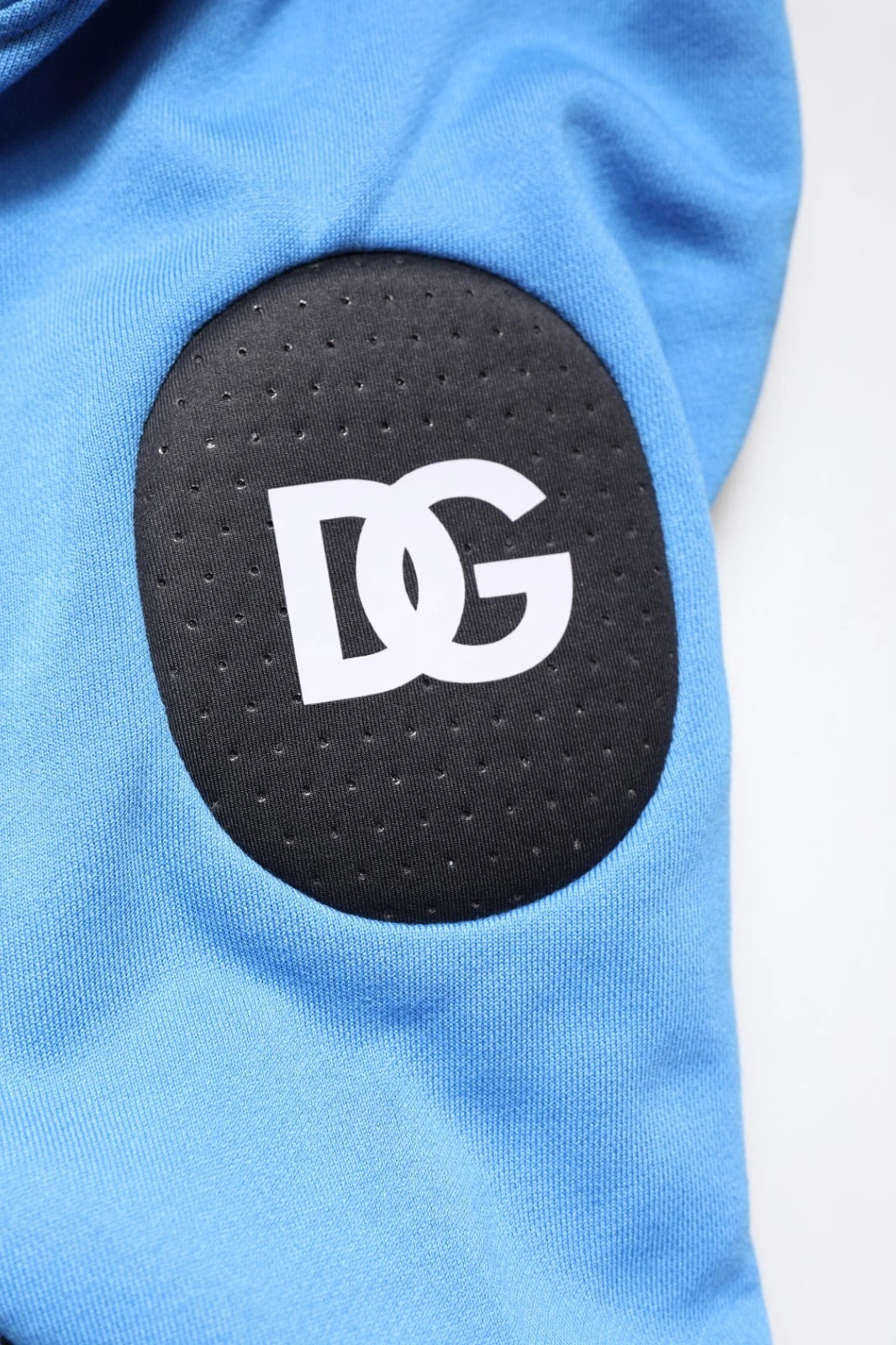 Dolce & Gabbana Blue Cotton Hooded Men Sportswear One Size Vest | Regal Royce