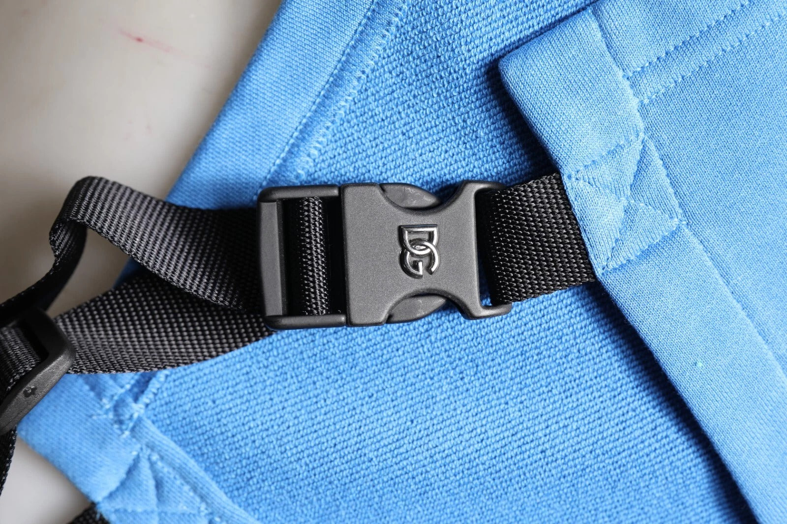 Dolce & Gabbana Blue Cotton Hooded Men Sportswear One Size Vest | Regal Royce