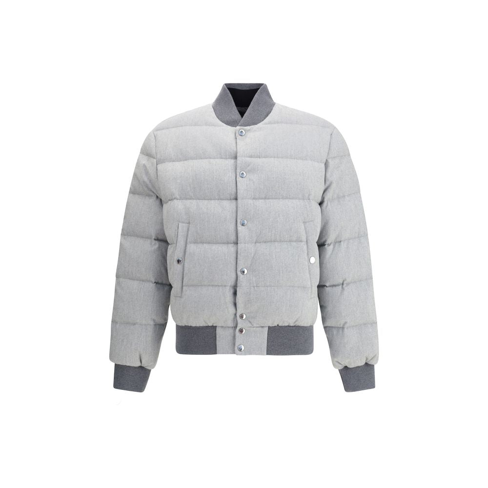 Dolce & Gabbana Gray Cotton Bomber