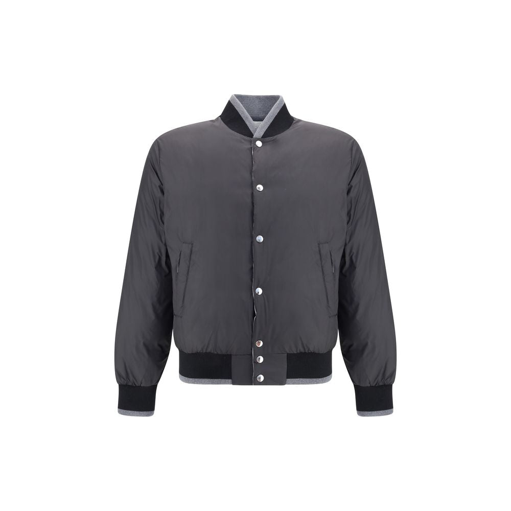 Dolce & Gabbana Gray Cotton Bomber | Regal Royce