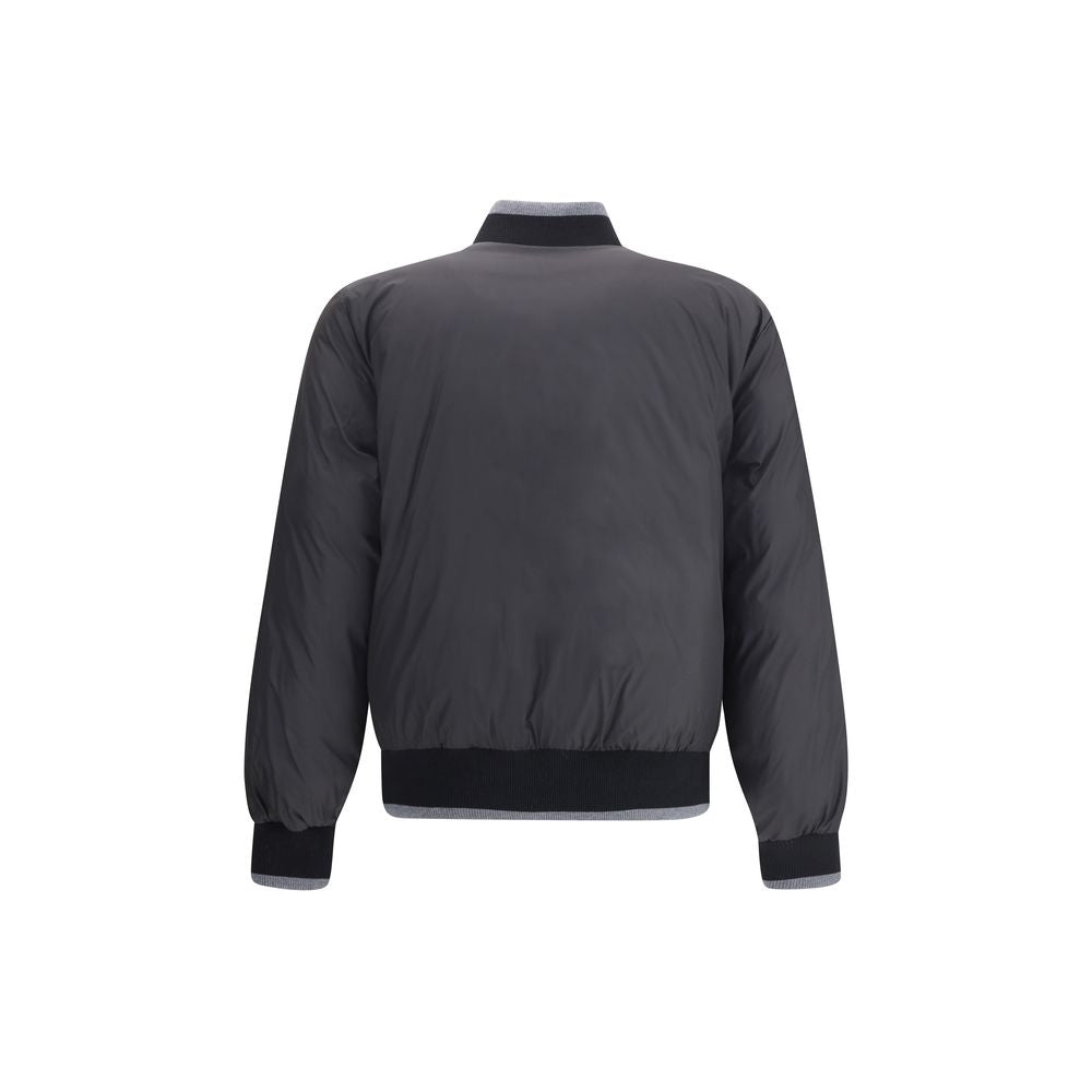Dolce & Gabbana Gray Cotton Bomber | Regal Royce
