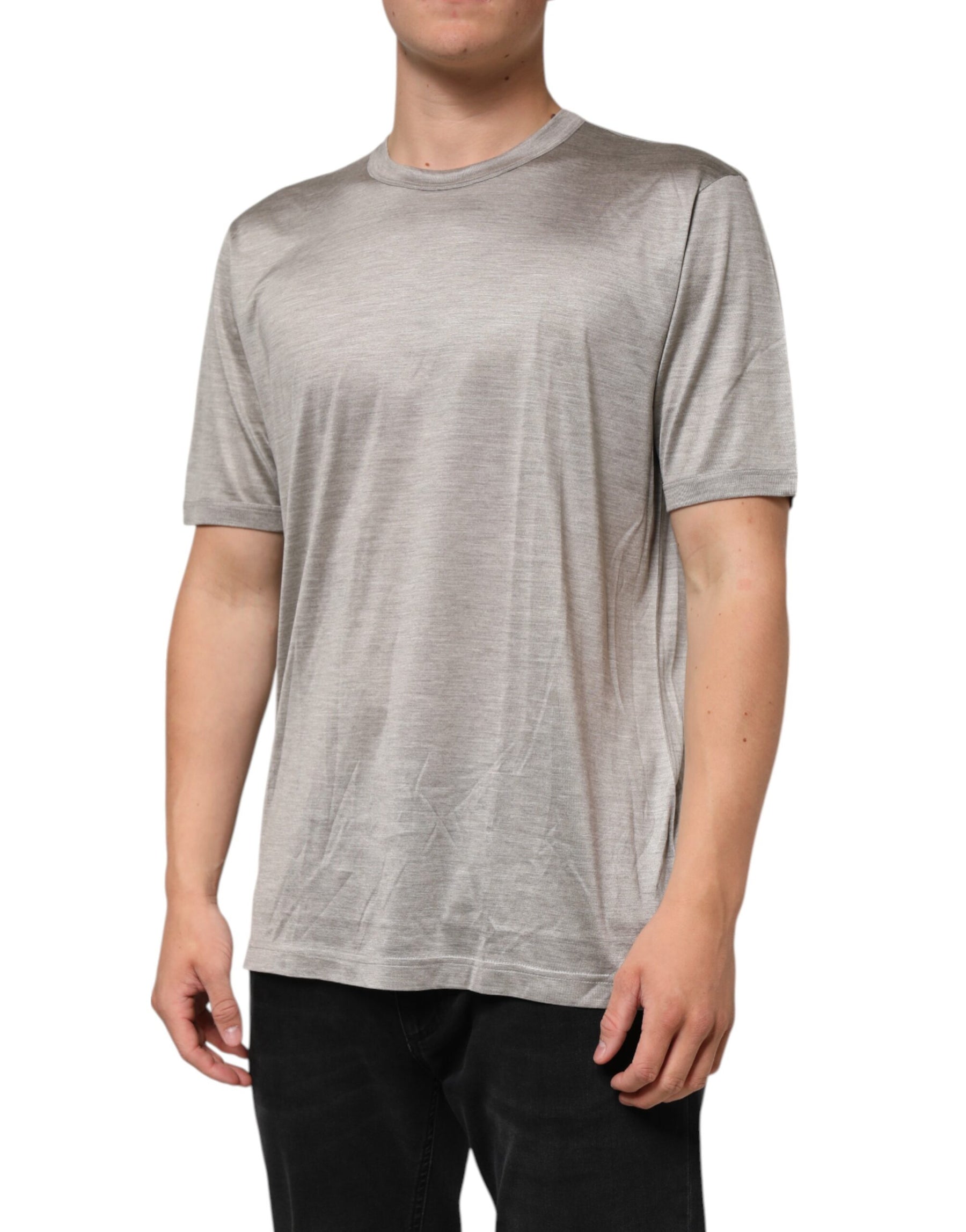 Dolce & Gabbana Beige Hazelnut Cotton Shortsleeve Shirt T-shirt | Regal Royce