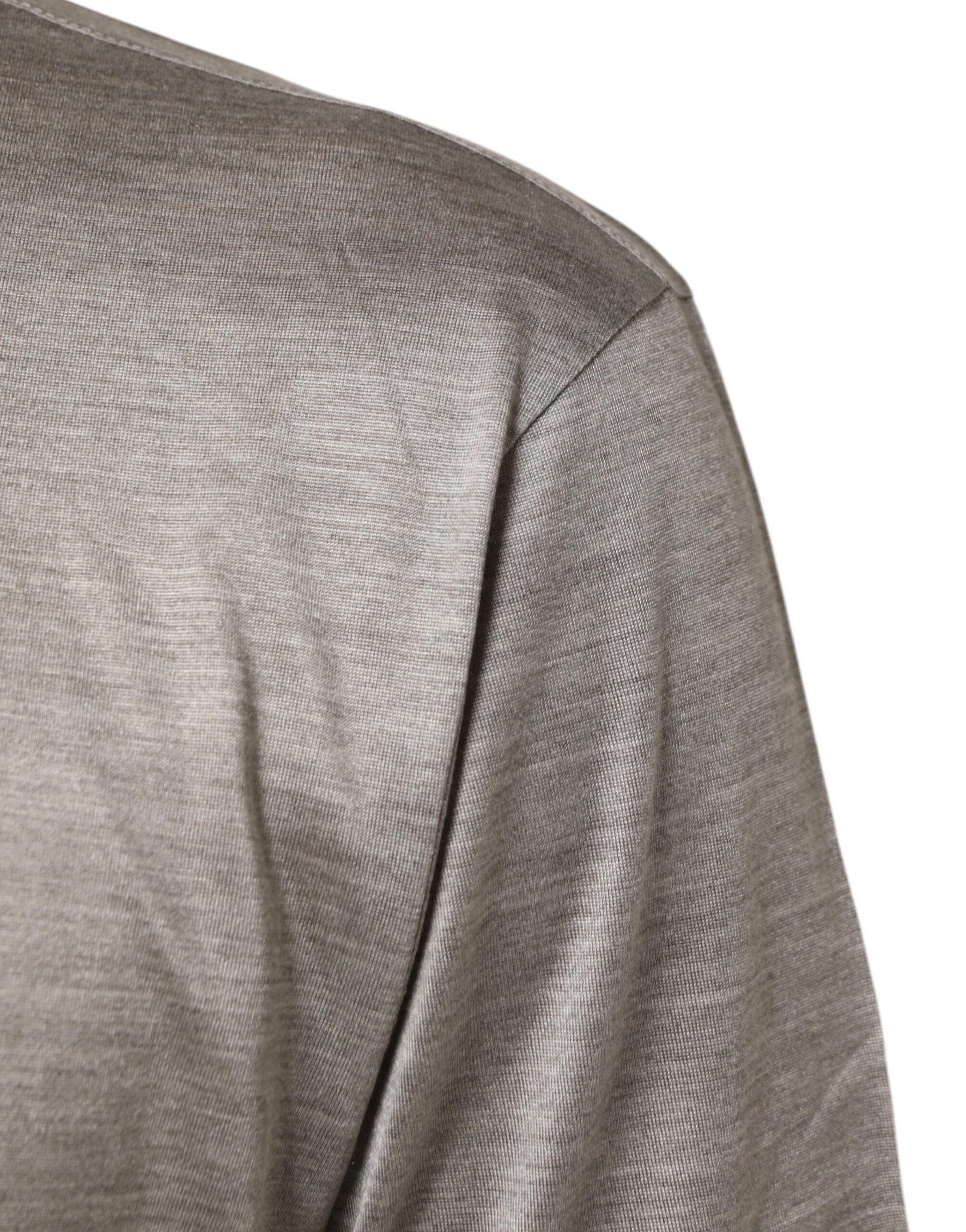 Dolce & Gabbana Beige Hazelnut Cotton Shortsleeve Shirt T-shirt | Regal Royce