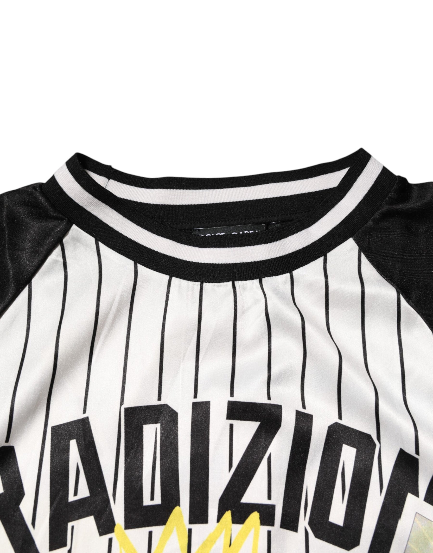 Dolce & Gabbana Tradizione Graffiti Print Oversized Men T-shirt | Regal Royce