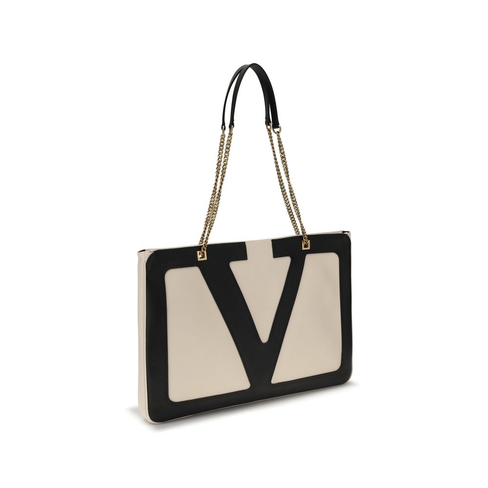 Valentino Garavani Cream Lamb Ovis Aries Aries Shoulder Bag | Regal Royce