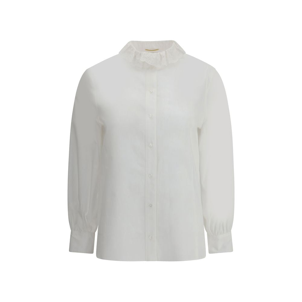 Saint Laurent White Cotton Dress Shirt | Regal Royce