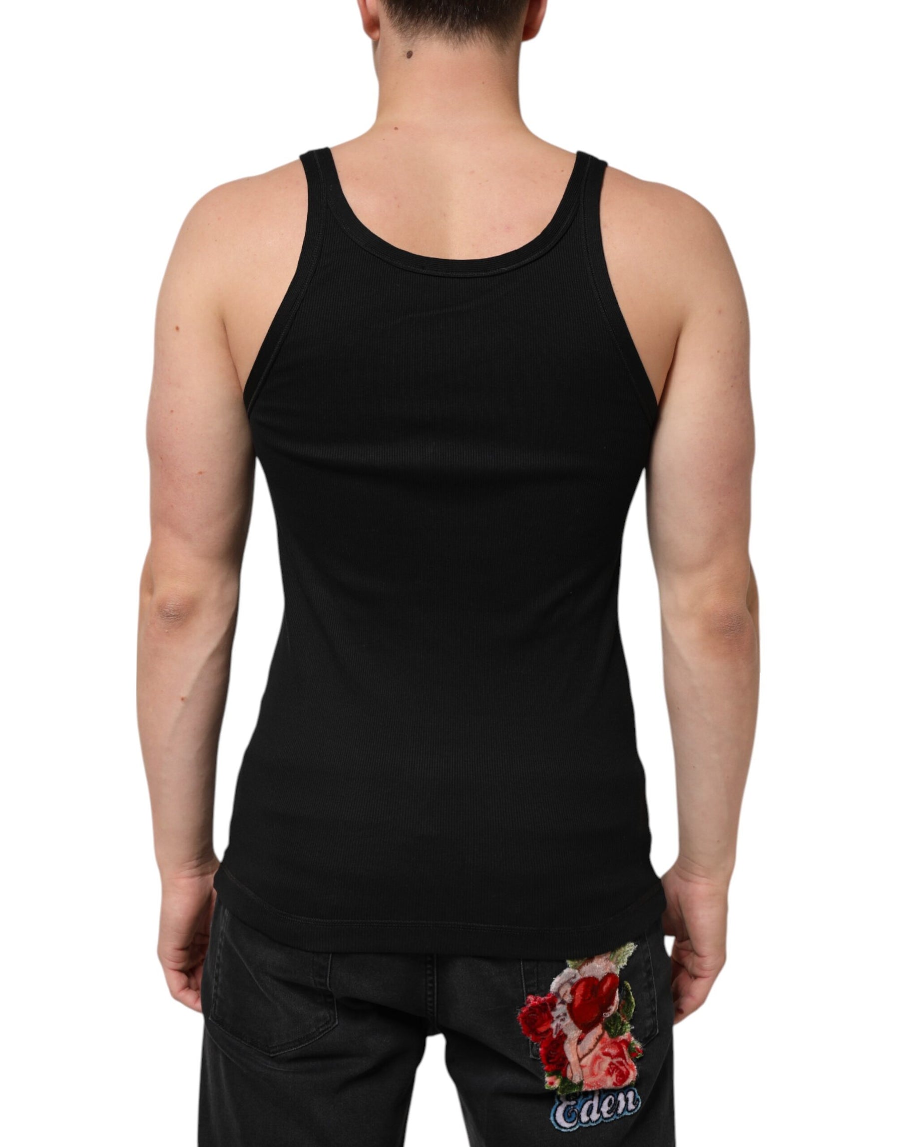 Dolce & Gabbana Black Tank Sleeveless Underwear Men T-shirt | Regal Royce