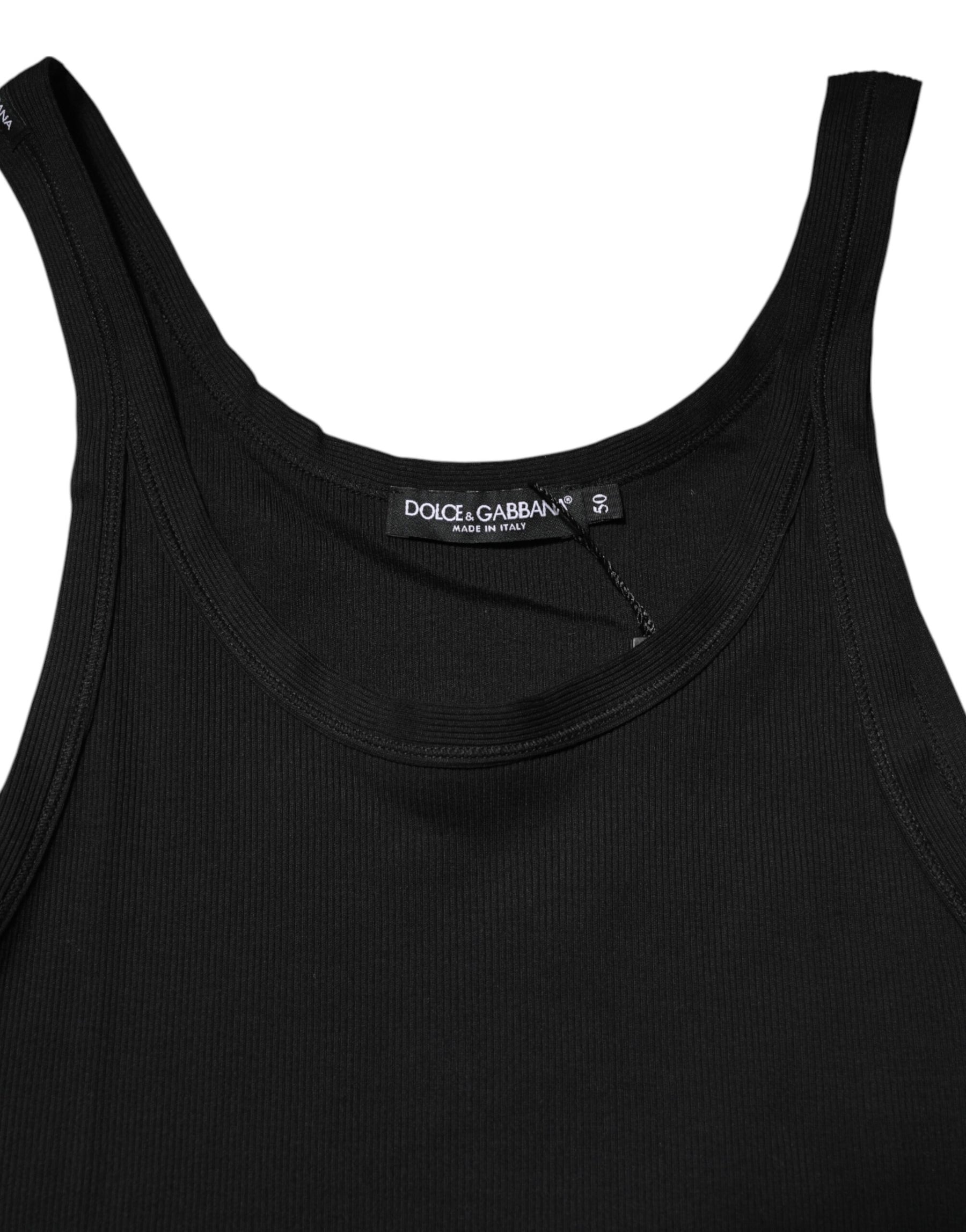Dolce & Gabbana Black Tank Sleeveless Underwear Men T-shirt | Regal Royce