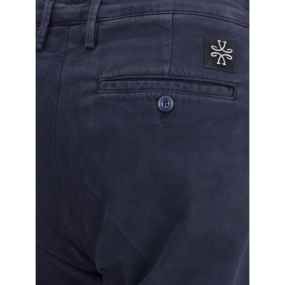 Jacob Cohen Blue Cotton Casual Pants | Regal Royce