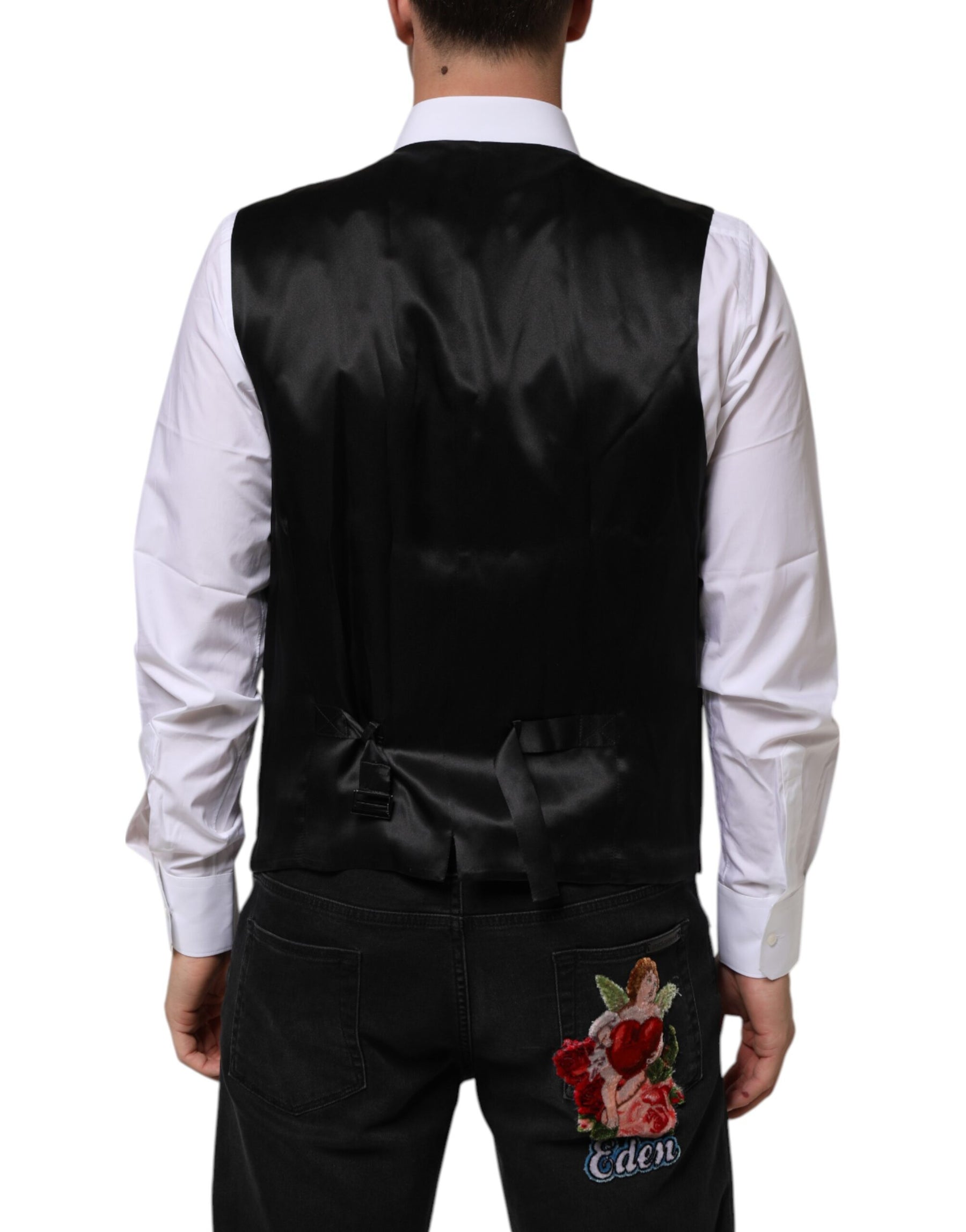 Dolce & Gabbana Purple Wool Dress Formal Waistcoat Vest | Regal Royce