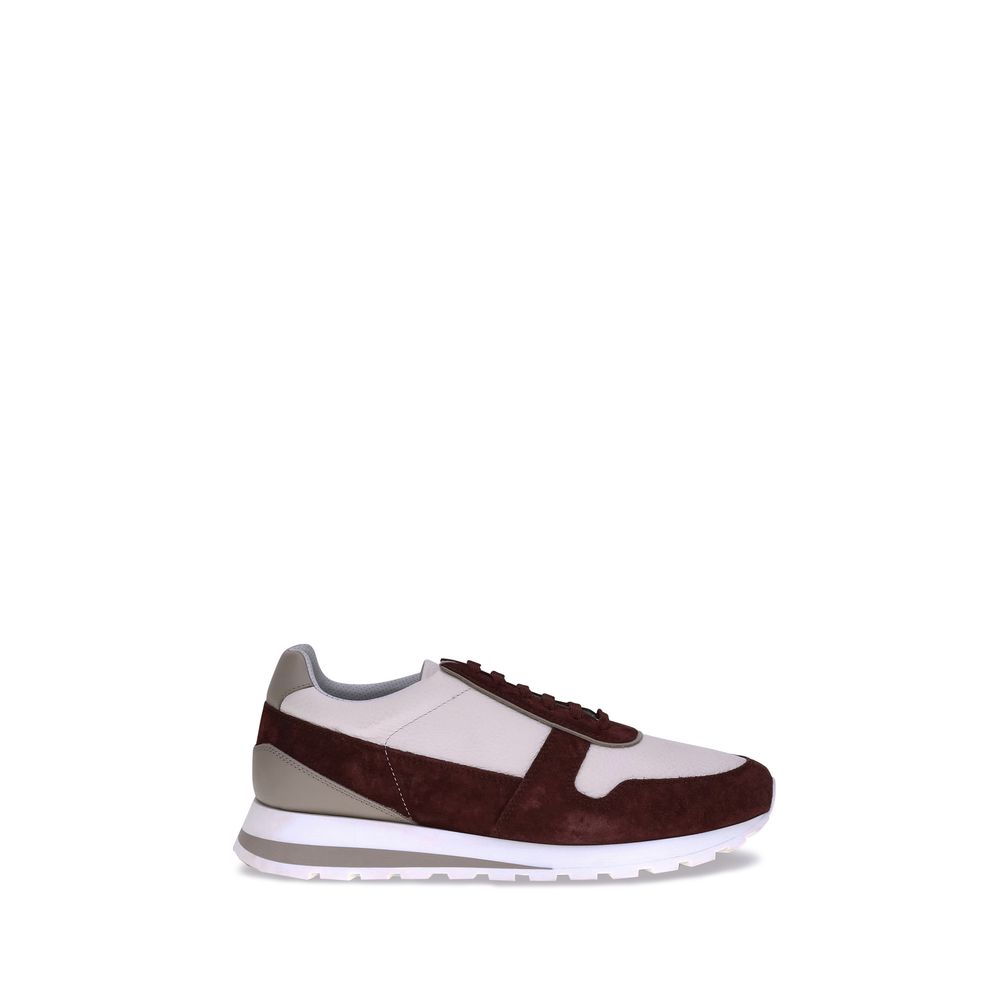 Brunello Cucinelli Multicolor Calf Leather Bos Taurus Platform Sneakers | Regal Royce
