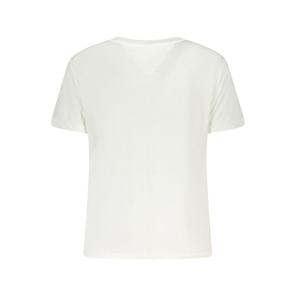 Tommy Hilfiger Bianco Cotton Women T-Shirt | Regal Royce