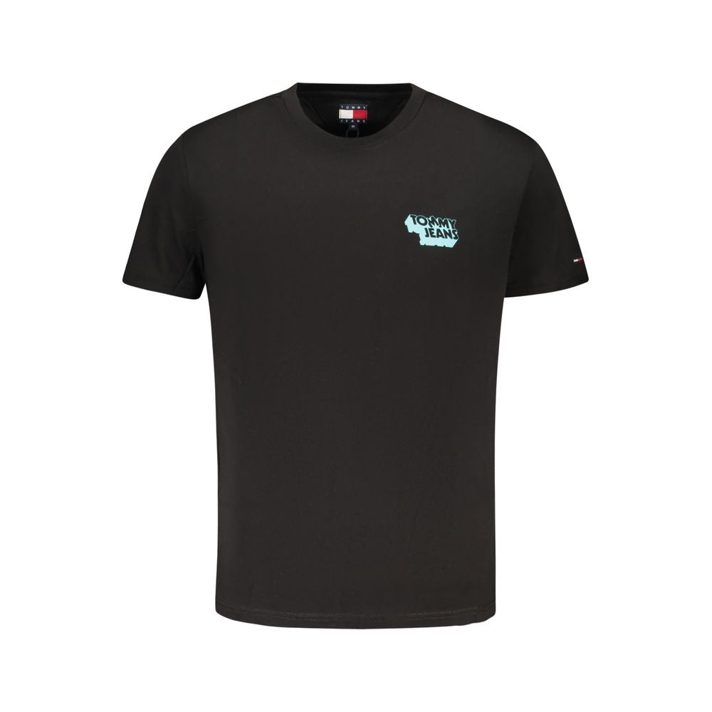 Tommy Hilfiger Black Cotton Men's T-Shirt | Regal Royce