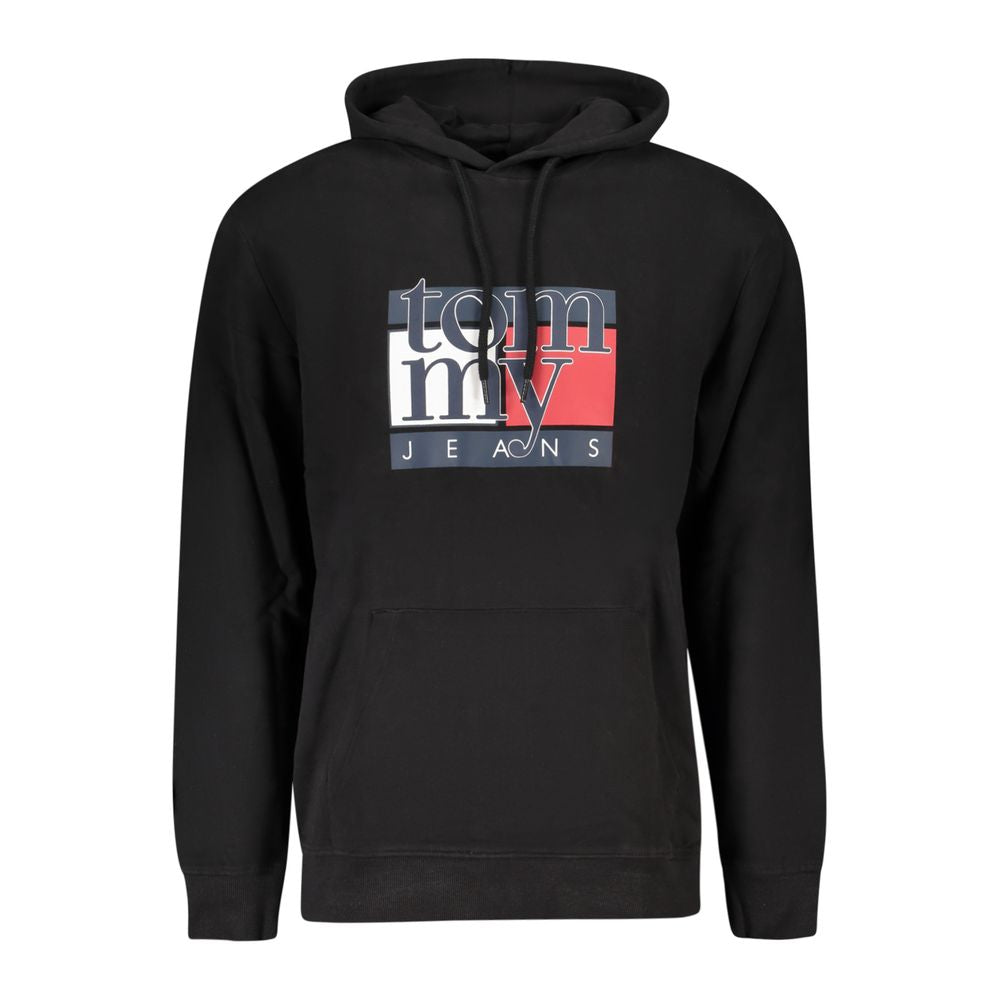 Tommy Hilfiger Black Cotton Men Sweatshirt | Regal Royce