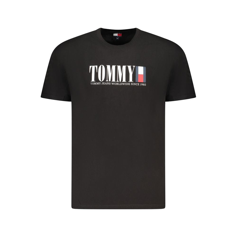 Tommy Hilfiger "Black Cotton Men's T-Shirt" | Regal Royce