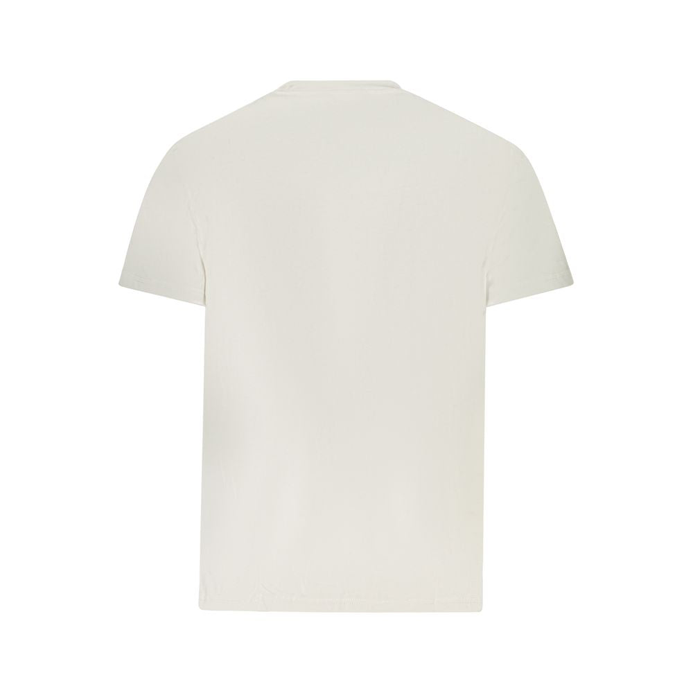 Tommy Hilfiger White Cotton Men T-Shirt | Regal Royce