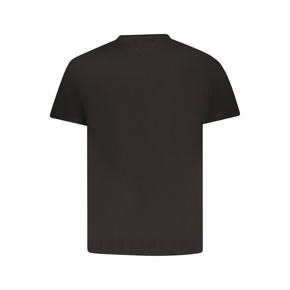 Tommy Hilfiger Black Cotton Men T-Shirt | Regal Royce