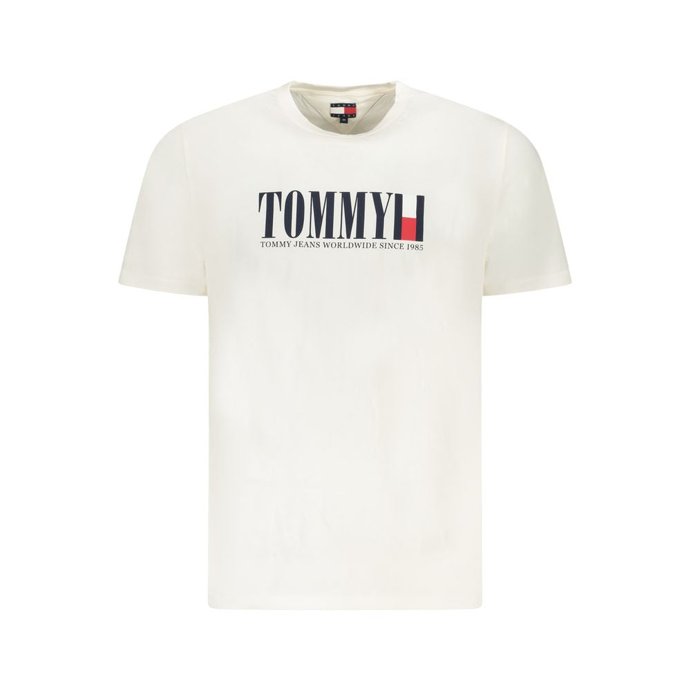 Tommy Hilfiger Bianco Cotton Men T-Shirt | Regal Royce