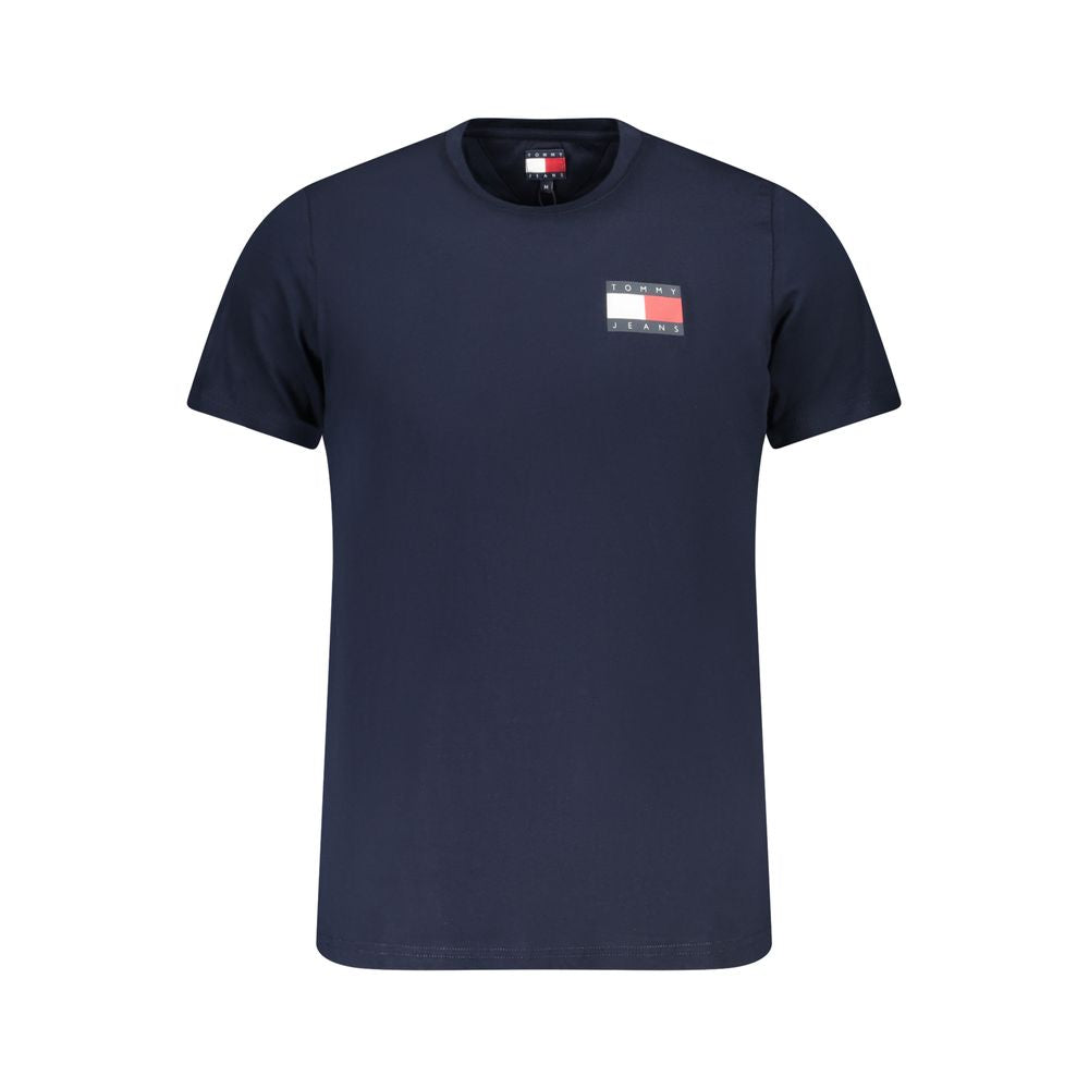 Tommy Hilfiger Blue Cotton Men T-Shirt | Regal Royce