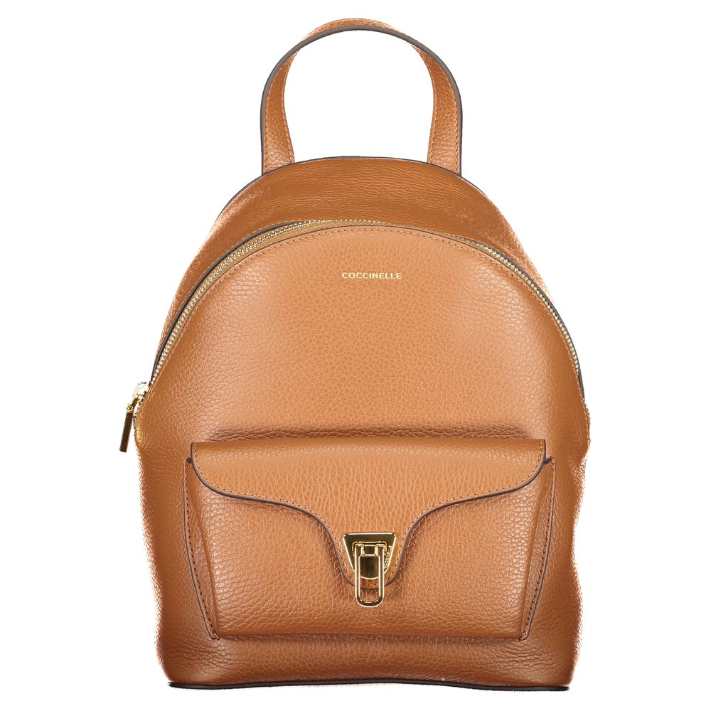 Coccinelle Marrone Leather Women Backpack | Regal Royce