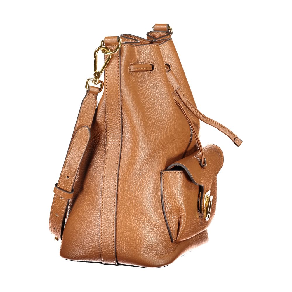 Coccinelle Marrone Leather Women Bucket Bag | Regal Royce
