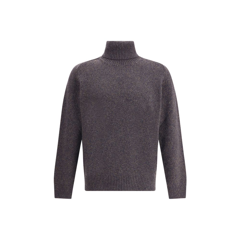 Brooksfield Multicolor Fleece Wool Turtleneck | Regal Royce