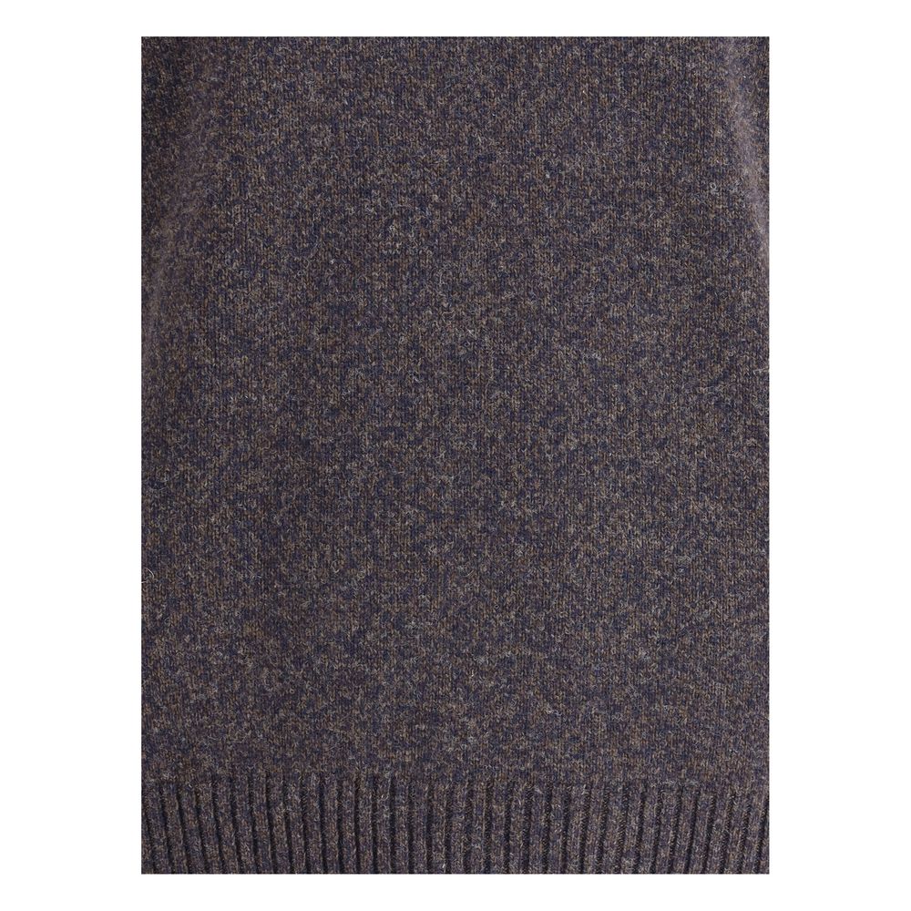 Brooksfield Multicolor Fleece Wool Turtleneck | Regal Royce