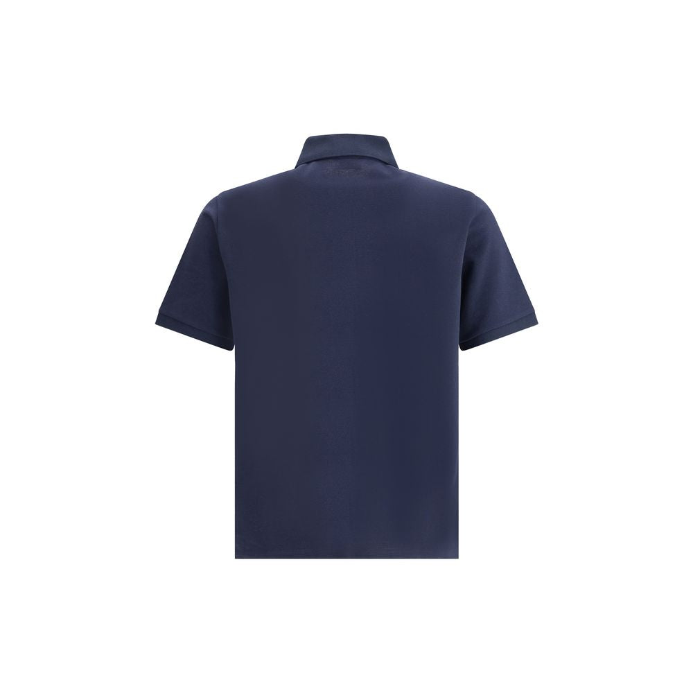 Saint Laurent Blue Cotton Polo Shirt | Regal Royce