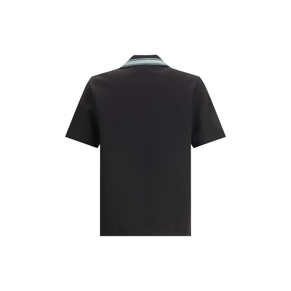 Casablanca Black Viscose Polo Shirt | Regal Royce