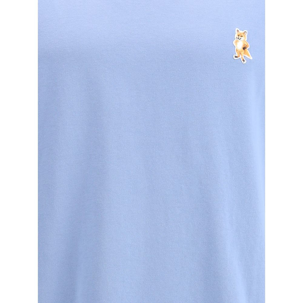 Maison Kitsuné Light Blue Cotton T-Shirt | Regal Royce